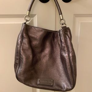 Marc by Marc Jacobs metallic bronze shoulder bag